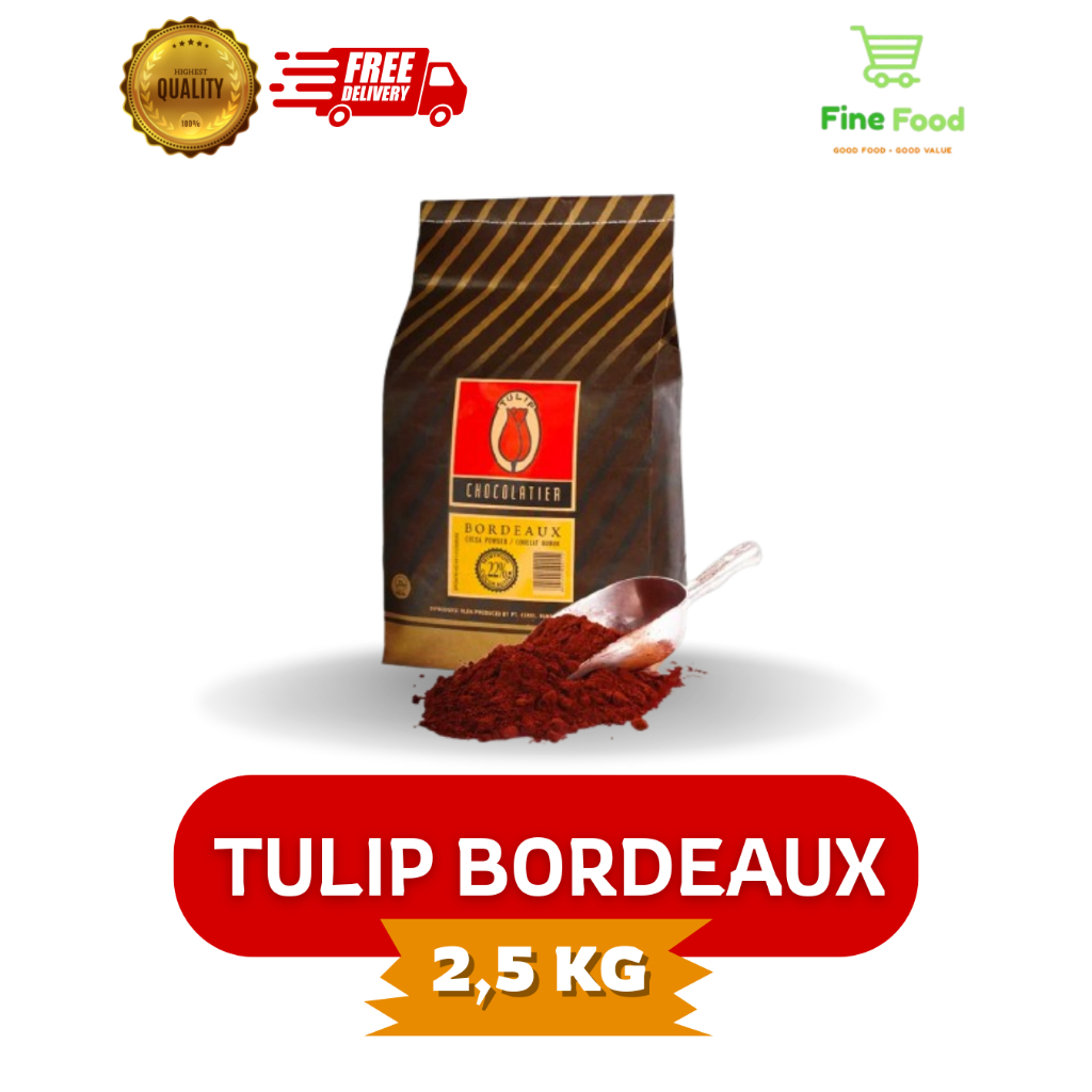 

TULIP Bordeaux Cocoa Powder 2,5 kg - TULIP Coklat Bubuk Bordeaux