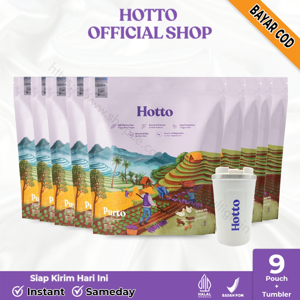 

Hotto Purto Multigrain with Purple Potato Sachet, Cobain Dulu