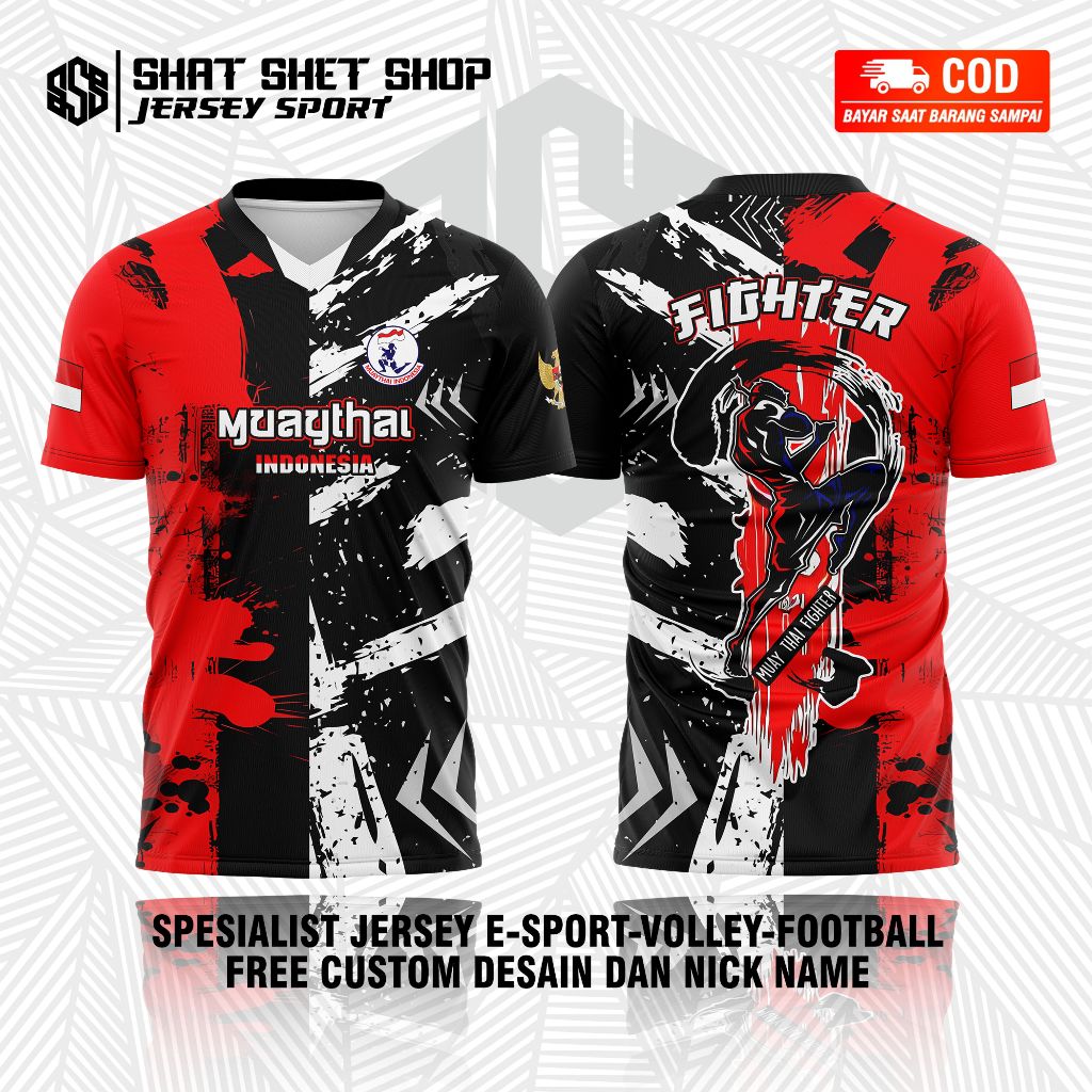 KAOS JERSEY MUAY THAI 3 TERBARU