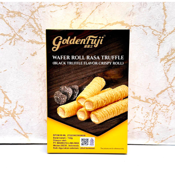 

[ BERKAH ] Golden Fuji 102gr Black Truffle Flavour Crispy Roll Wafer Roll Rasa Truffle