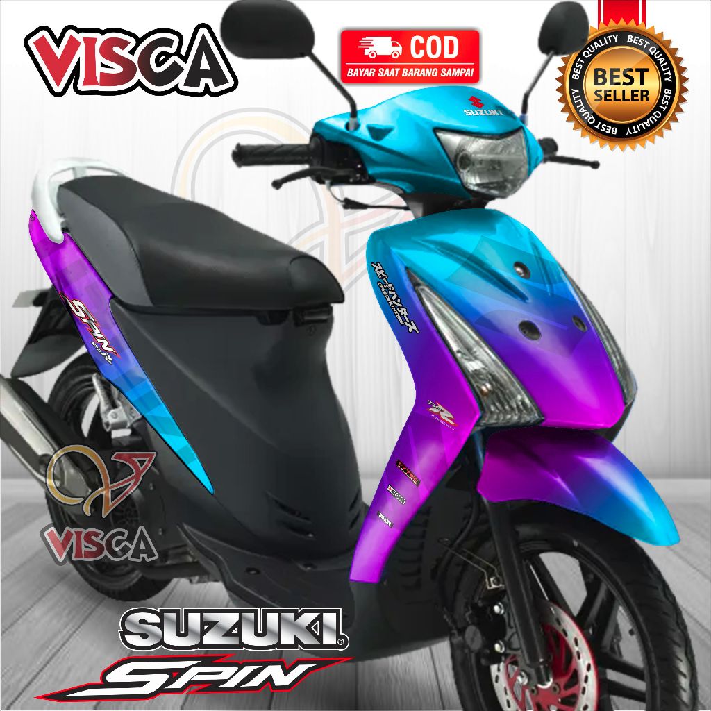 Decal Spin 125 Full Body Stiker Spin 125 Full Body Stiker Motor Suzuki Spin 125 Full Body Decal Holo