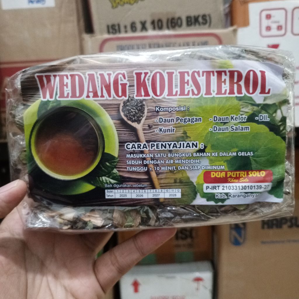 

wedang kolesterol obat jamu herbal kolesterol eceran 1 bungkus kecil