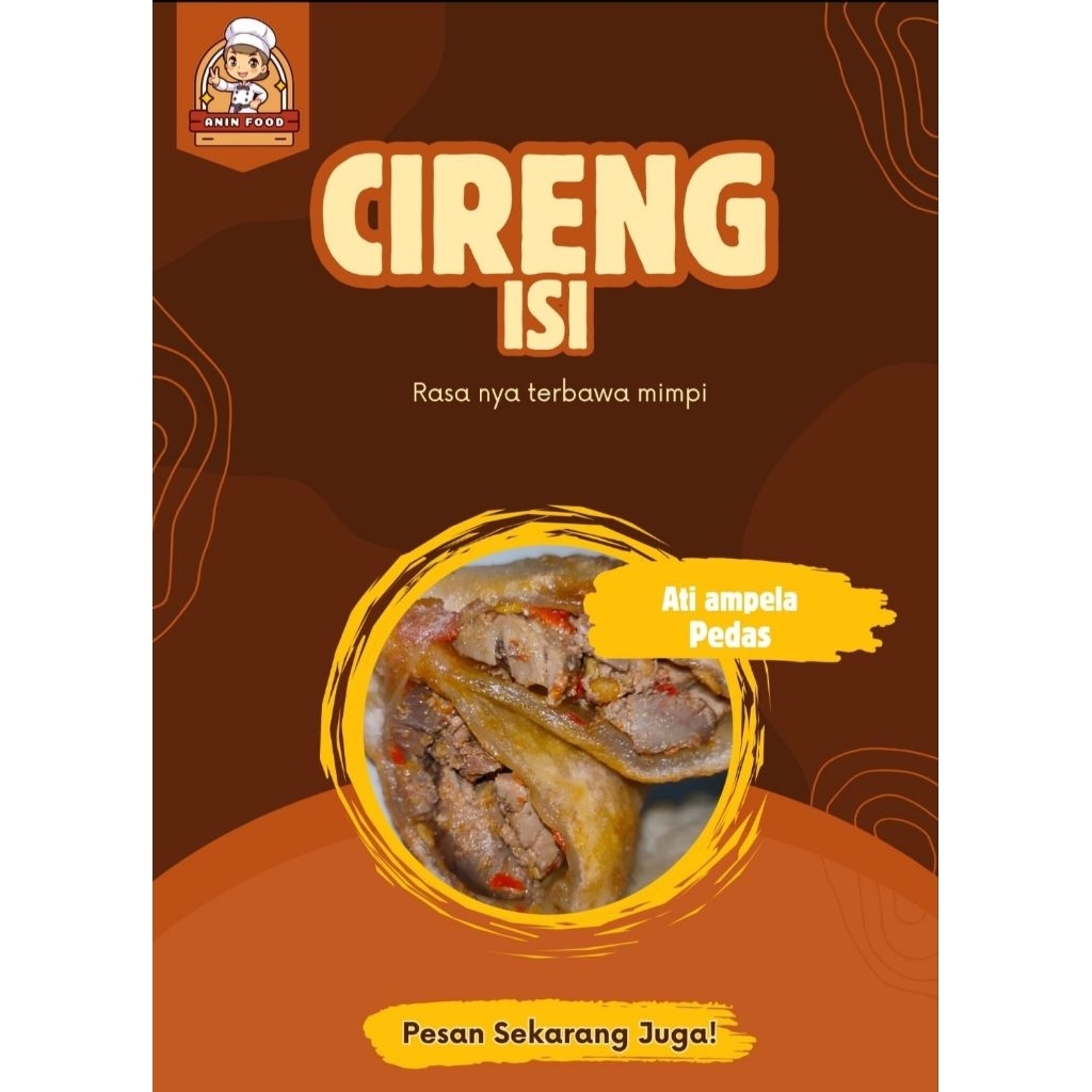 

Cireng isi ati ampela pedas Frozen food (isi 5 pcs)