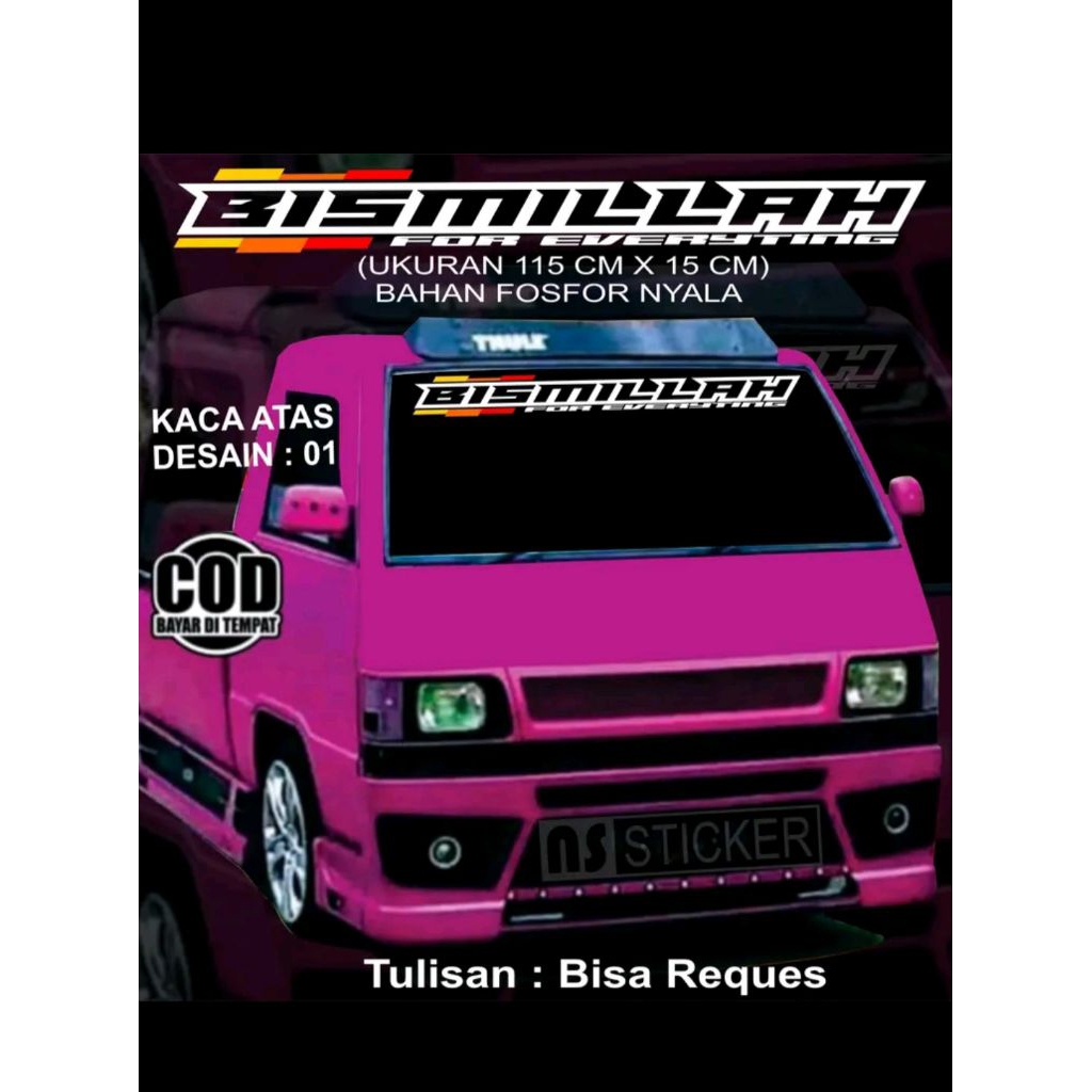 

stiker cutting bismillah sesuai request