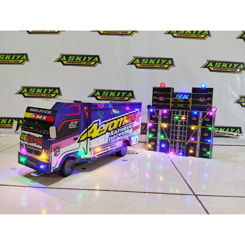 miniatur truk sound horeg / miniatur sound system / miniatur truk oleng