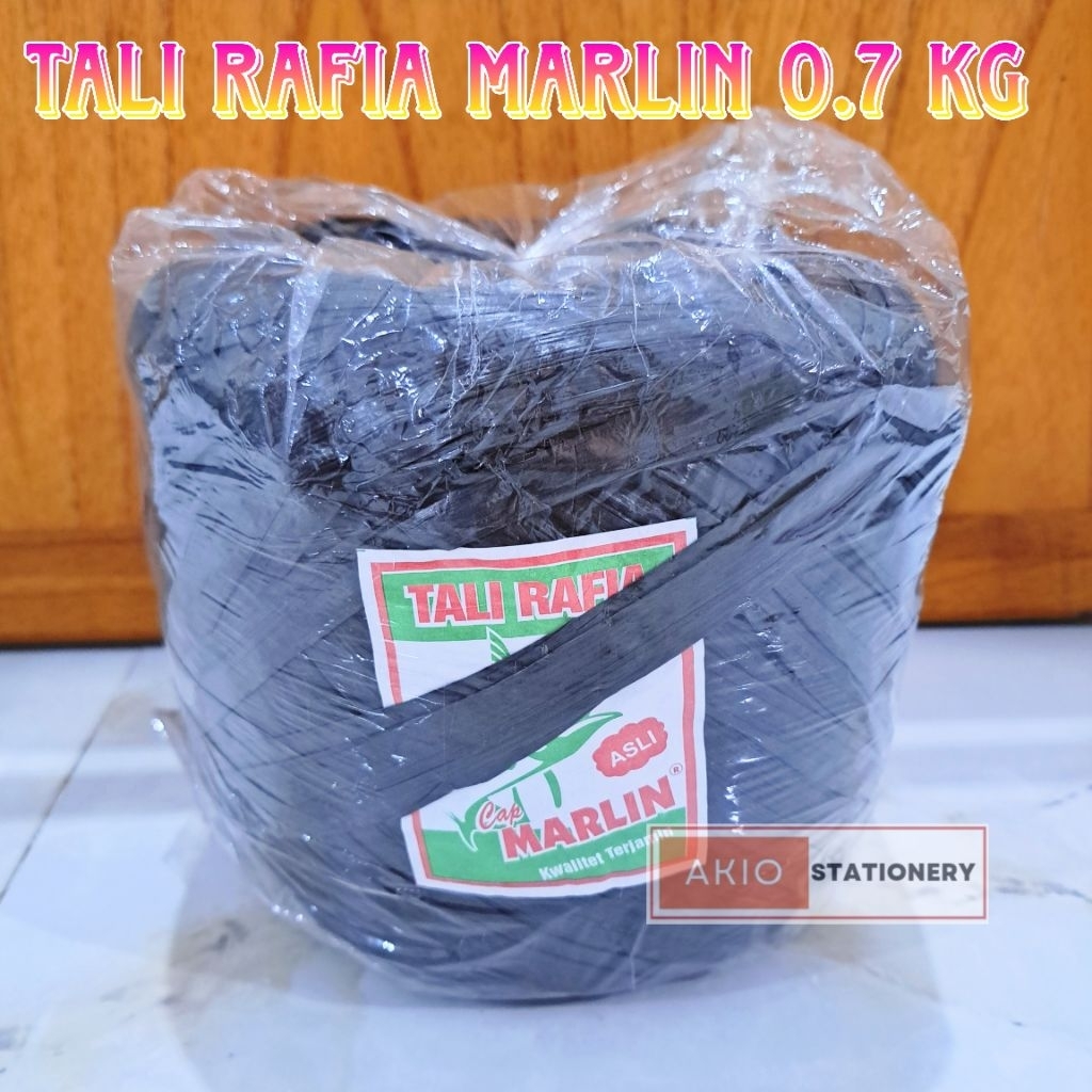 

Tali Rafia Hitam Tebal Kuat merk Marlin 0.7 kg