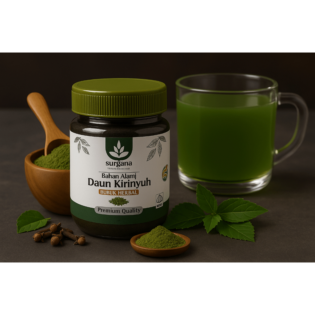 

Daun Kirinyuh Bubuk Premium 100% - Rahasia Alami Tubuh Tangguh Dari Surgana