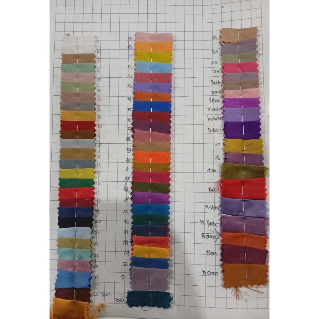 DYA369 Kain Satin Velvet Premium 1 Roll 50 Yard Atau 45 Meter / Kain roberto / Kain Polosan / Kain