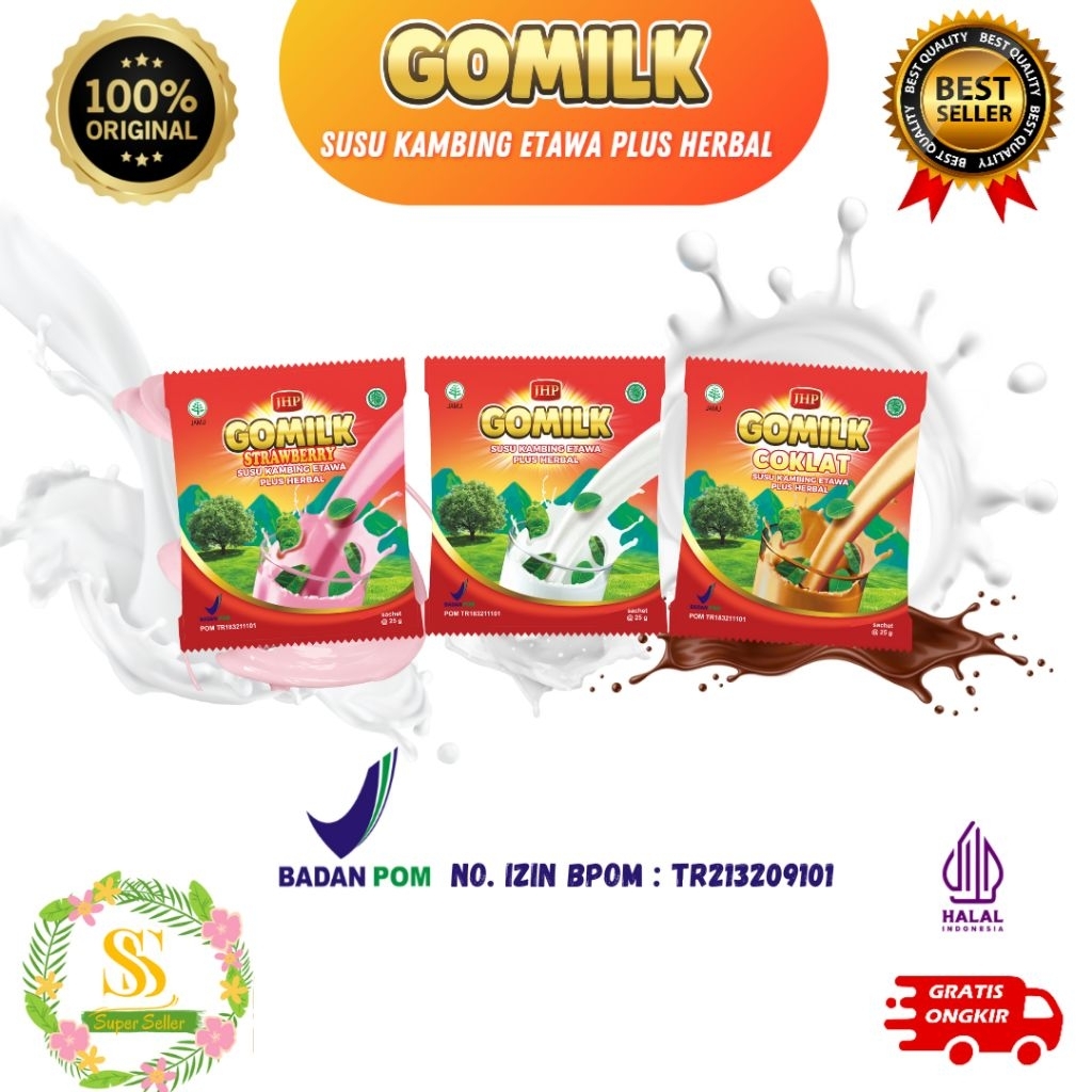 

SUSU KAMBING ETAWA PLUS HERBAL GOMILK ECER - SACHET