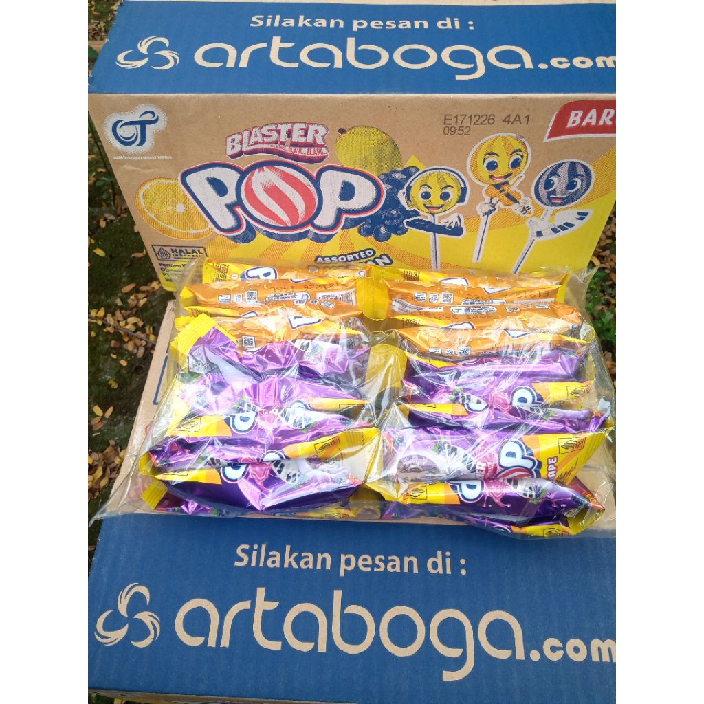 

[1 Pack] Blaster POP Asorted Mangga, Jeruk, Anggur | isi 3 renteng/36pcs
