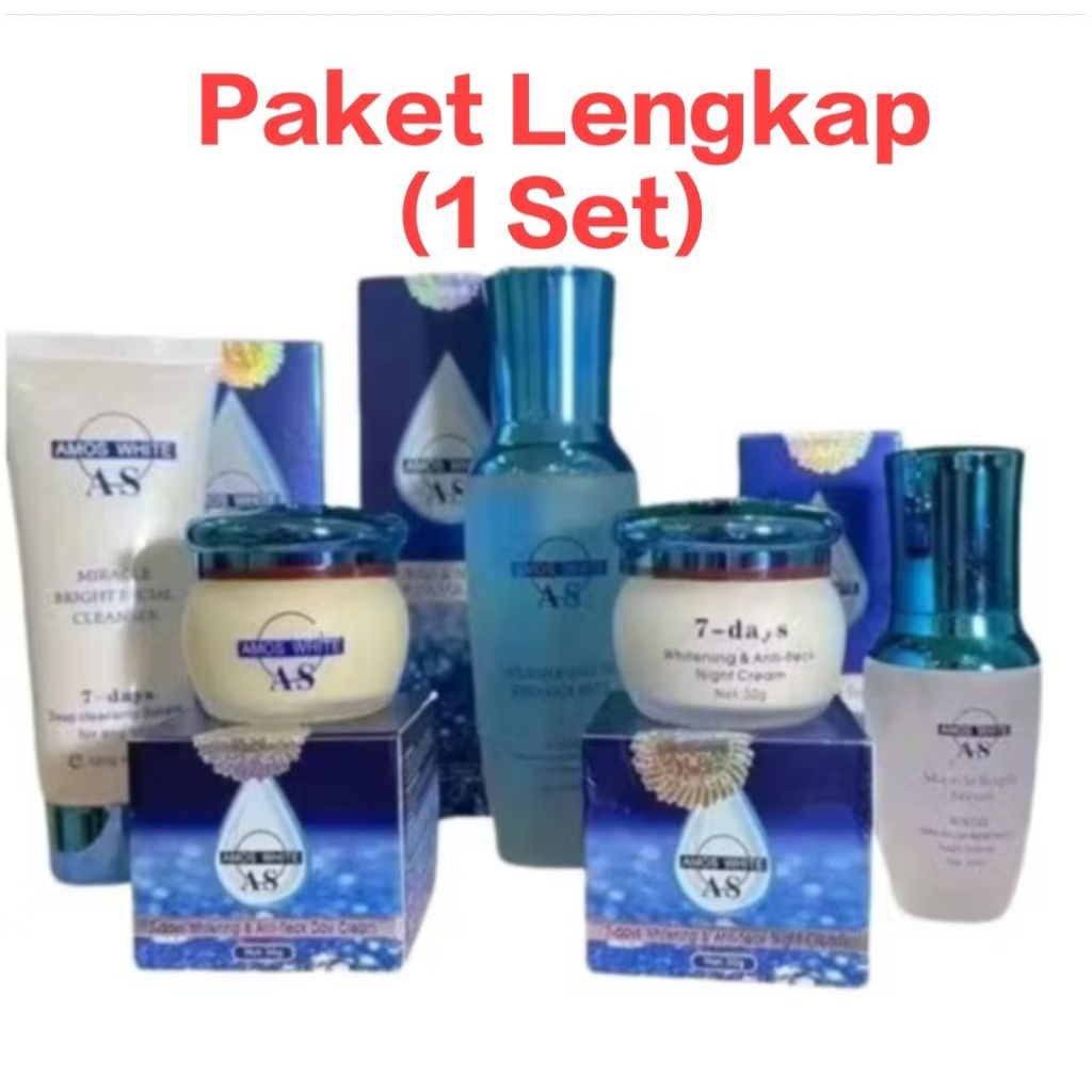 New Amos Whitening 1 Set Lengkap