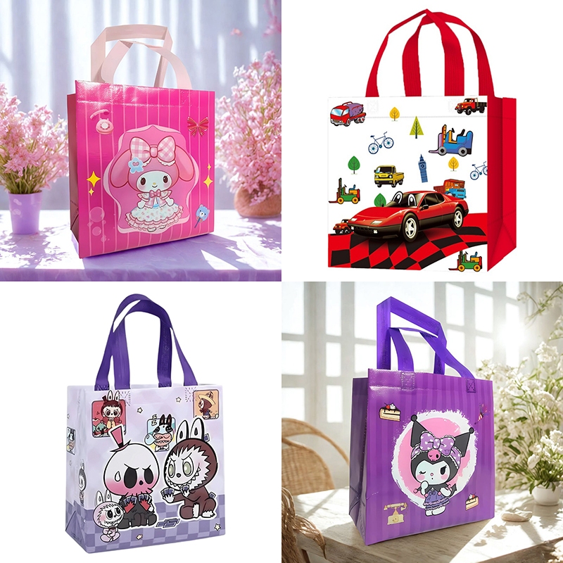 

Tas belanja genggam non tenunan / tahan air / tas hadiah sederhana / tebal