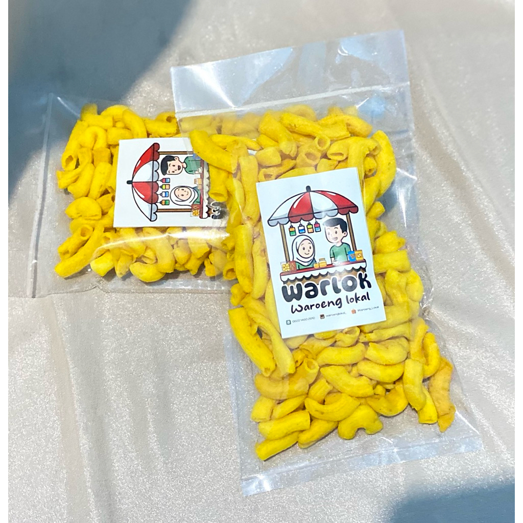 

MAKARONI UBI CILEMBU 150gram / CEMILAN ENAK RENYAH GURIH / OLEH-OLEH KOTA PAGAR ALAM
