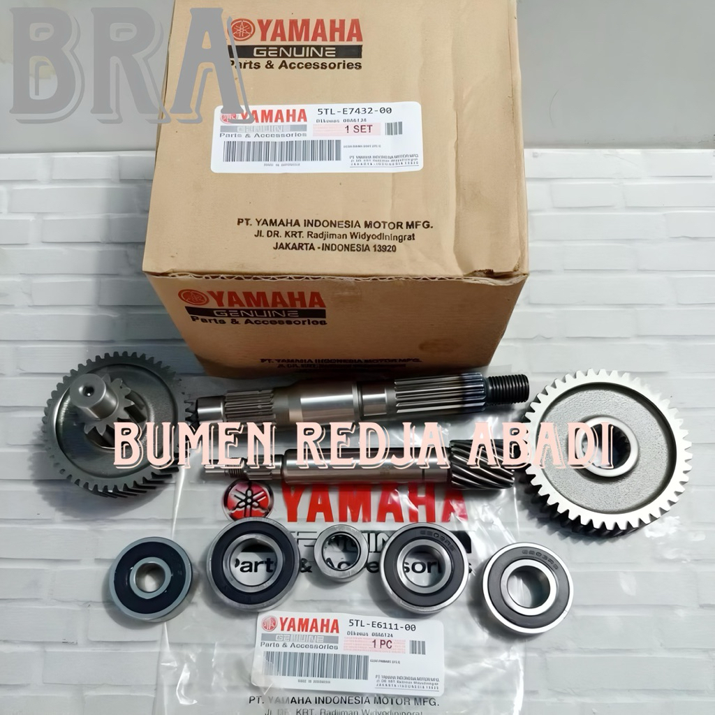 PAKET HEMAT GIGI RASIO GARDAN+BEARING RASIO SET YAMAHA MIO SPORTY MIO SOUL FINO KARBU KODE-5TL QUALI