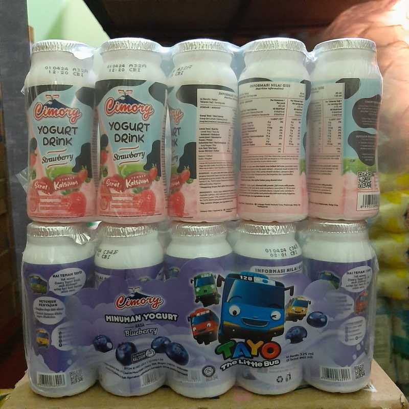 

[oddsolshop] pekanbaru/Cimory Yogurt 5 Botol 65ML Rasa Strawberry & Blueberry Blueberi Tayo Penguin