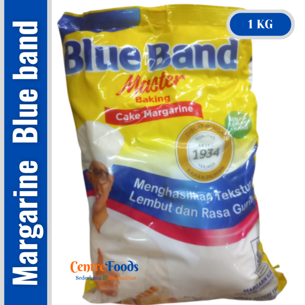 

Cake Margarine - Master Baking BLUE BAND | 1 Kg [ Harga Per BKS ]