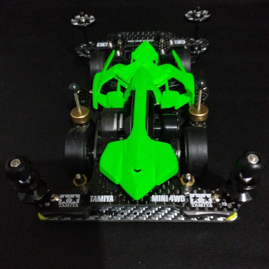 Tamiya Mini 4WD Mach Frame Green Side Damper