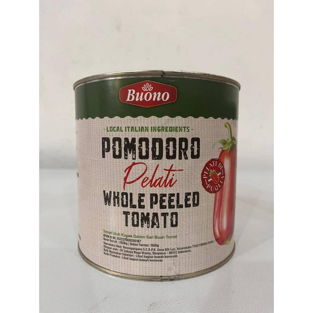 

Tomato Peeled Buono / Buono Pelati / Buono Pomodoro / Tomat dalam Kaleng Buono - 2,5 Kg