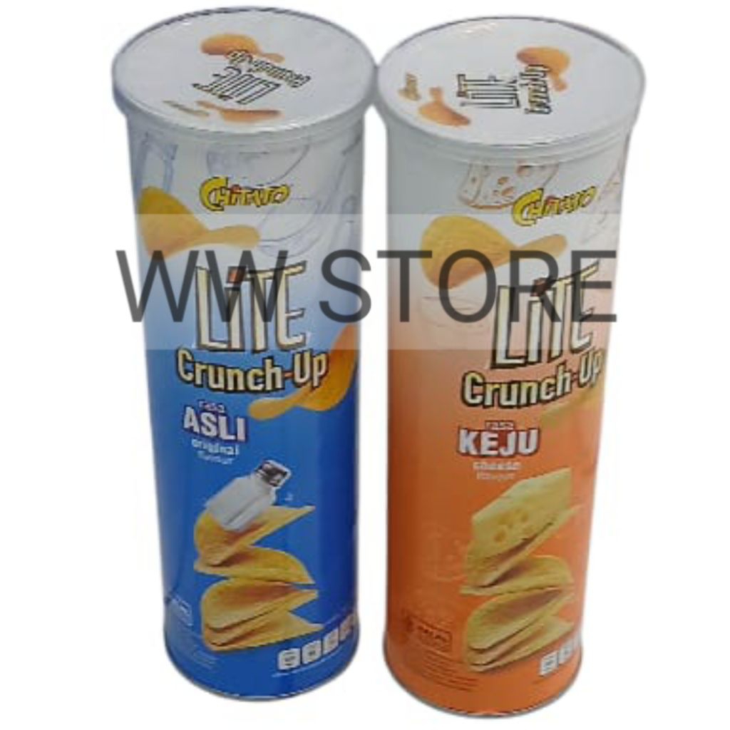 

Cemilan snek makanan ringan keripik kripik kentang rasa asli keju halal MUI Snack CHITATO LiTE Crunch - Up Original Cheese Flavour Flavor 110g