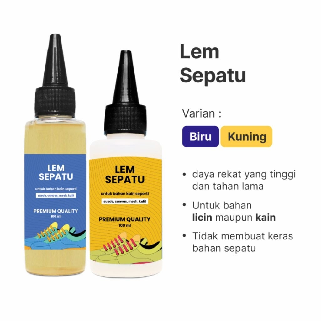 Lem Sepatu  Lem Sepatu Super Kuat Karet Tahan Air Perawatan Sepatu Bola PVC Karet Kulit