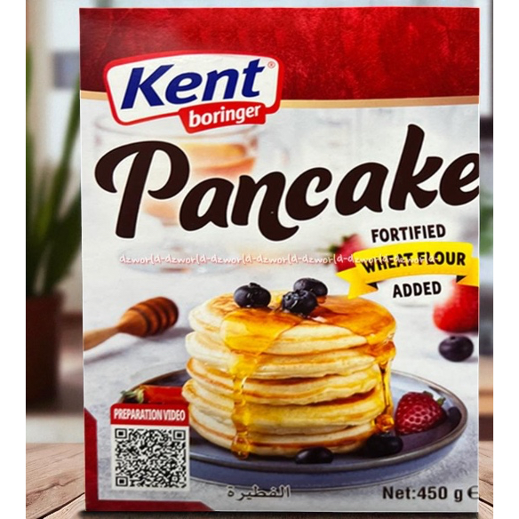 

Kent Boringer 450gr Pancake Fortified Wheat Flavour Cake Mix Vanilla Tepung Premiks Instan