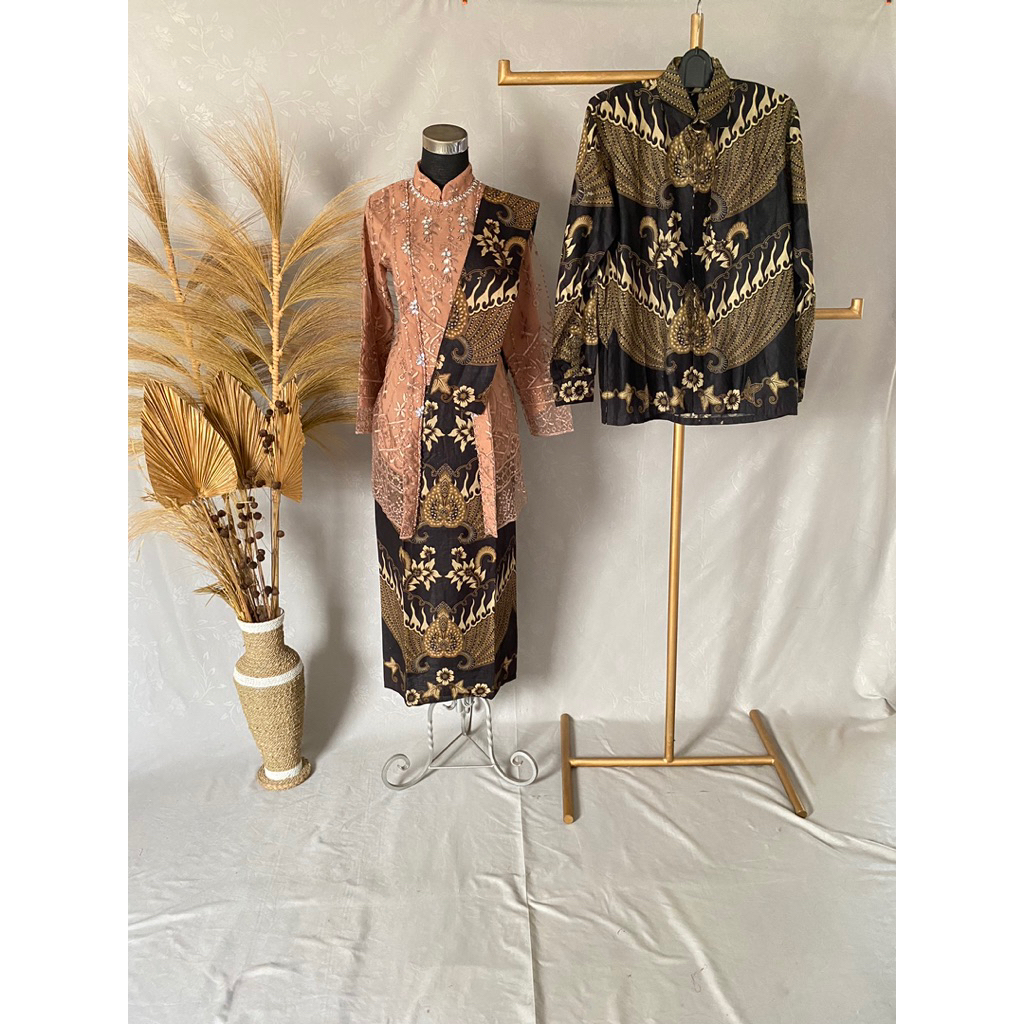 Kebaya Couple Batik Mocca-Hitam
