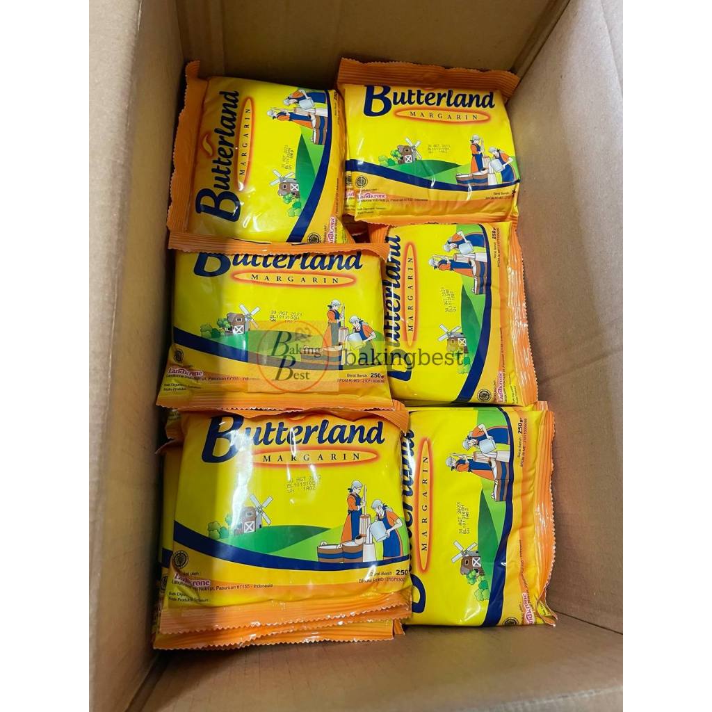 

[oddsolshop] pekanbaru/Butterland Margarin 250GR Butter Land Margarine Bahan Makanan Kue Baking Mix