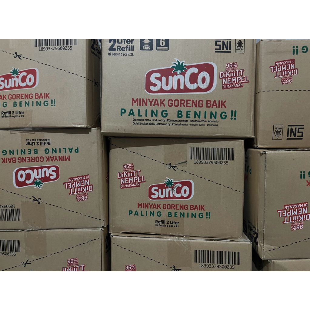 

Minyak Goreng Sunco 2L 1karton(maksimal pembelian 1karton)