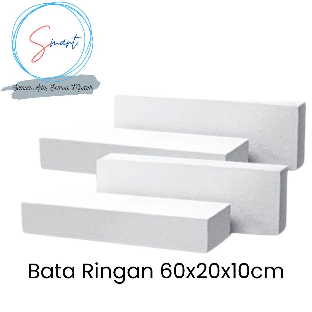BATA RINGAN 1 Kubik Hebel AAC Batu Apung 10cm 1Kubik