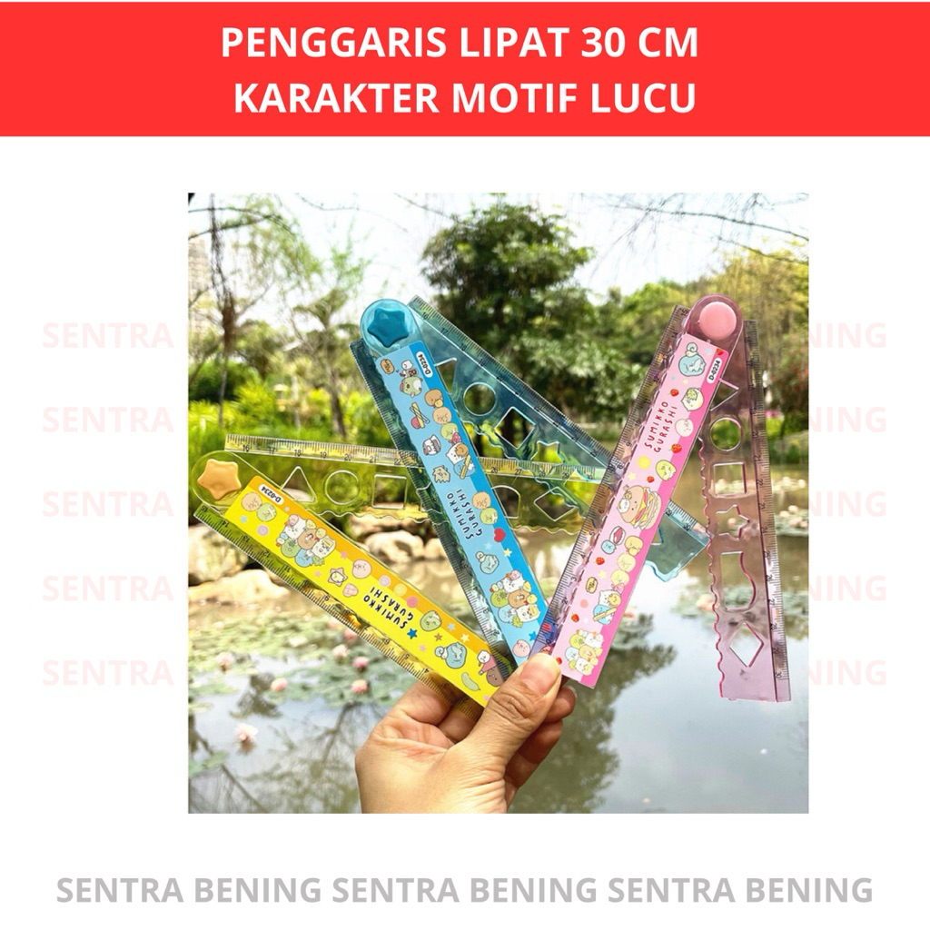 

PENGGARIS LIPAT 30 CM KARAKTER MOTIF LUCU