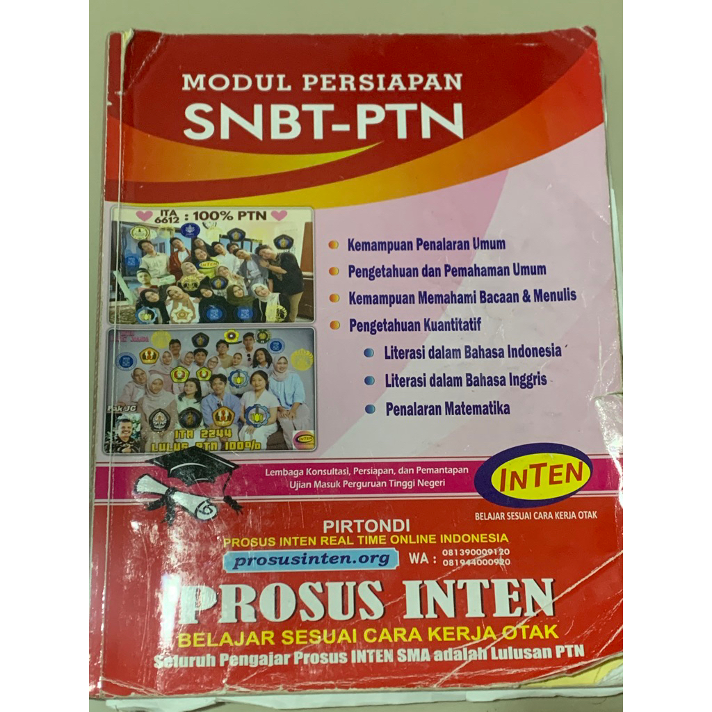 

preloved modul persiapan snbt