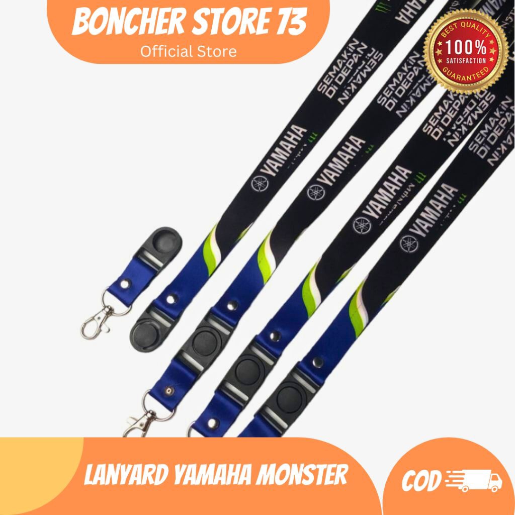 

lanyard yamaha monster printing full colour 2 sisi
