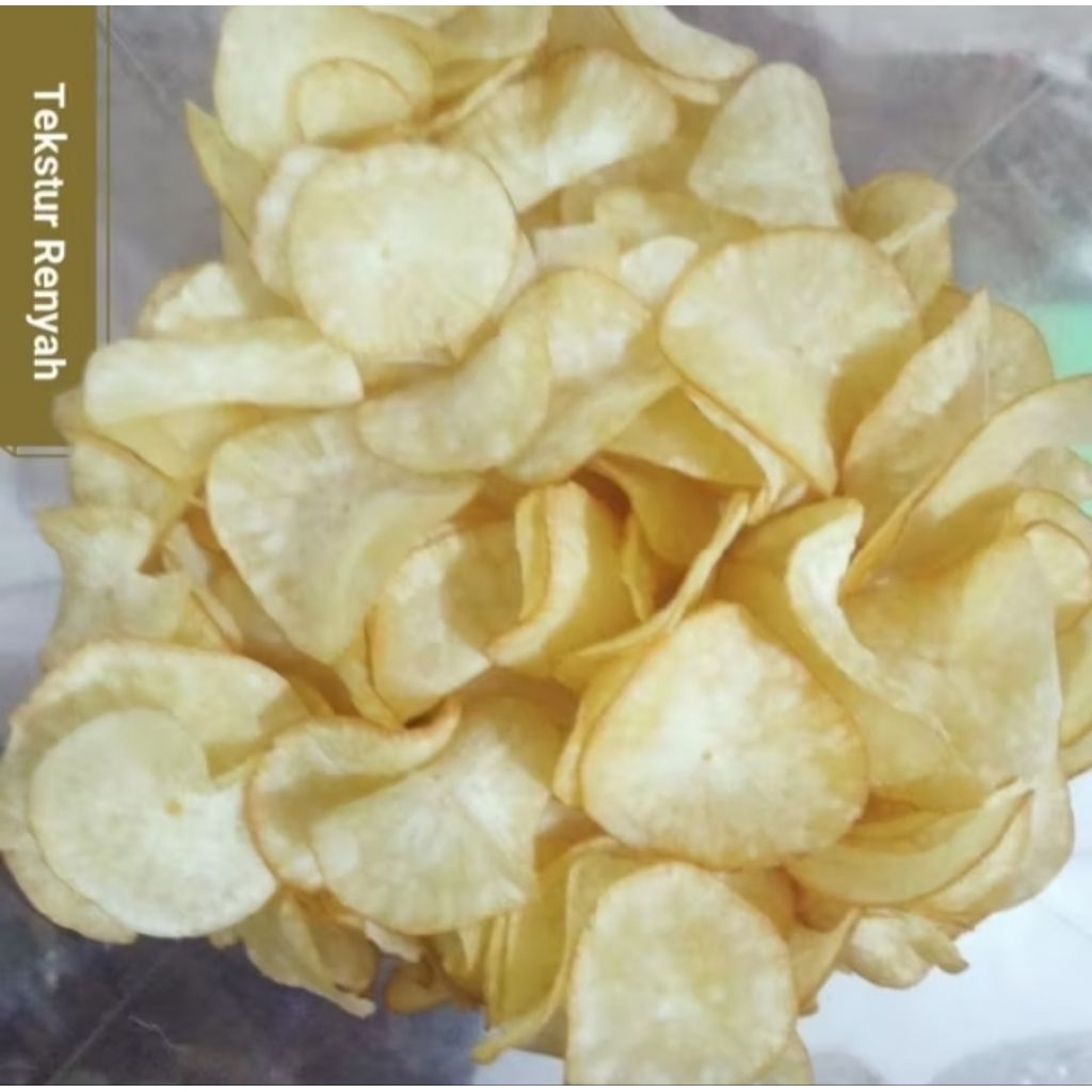 

Terlaris Keripik Singkong Super Bawang Daun Gurih / Renyah 500 Gram