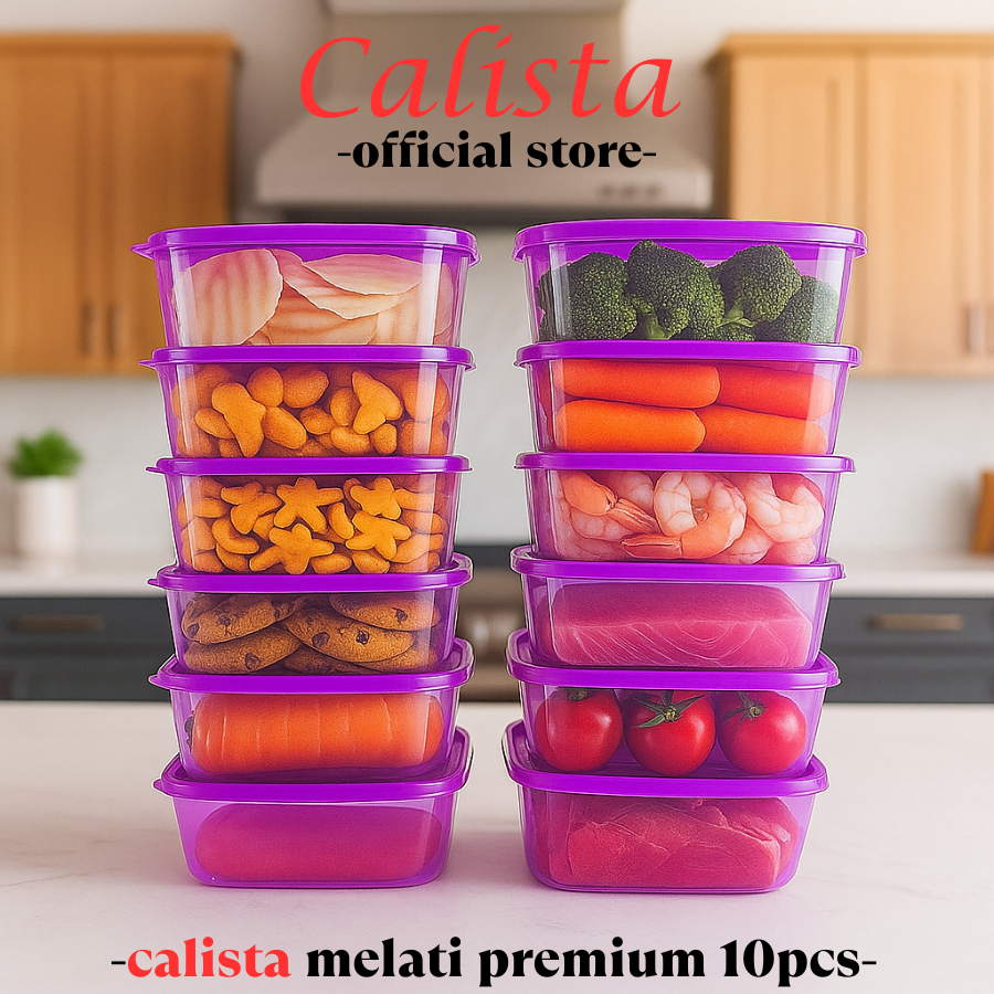TOPLES PLASTIK BENING CALISTA MELATI SEALWARE ISI 6PCS TOPLES KOTAK PLASTIK/ WADAH KULKAS SET/ FOOD 