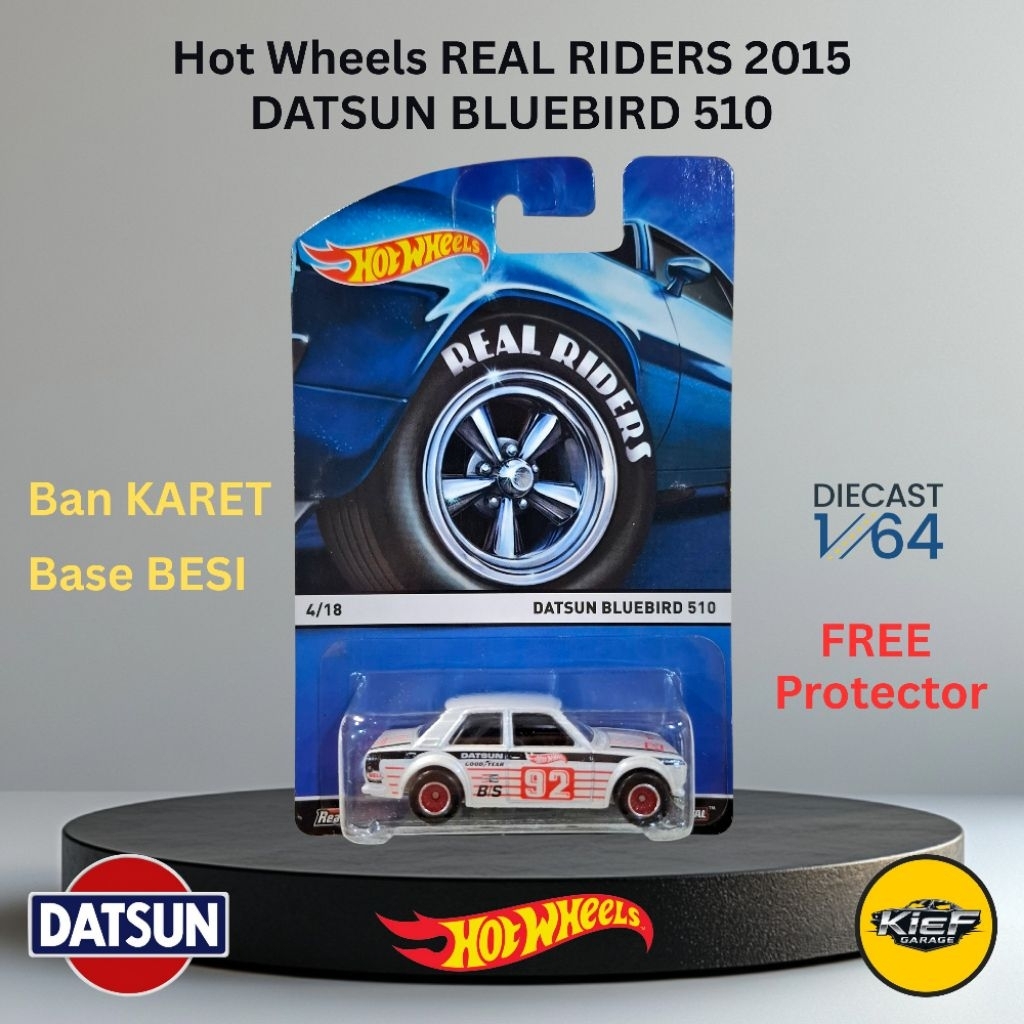 Hot Wheels 2015 Real Riders Datsun Bluebird 510