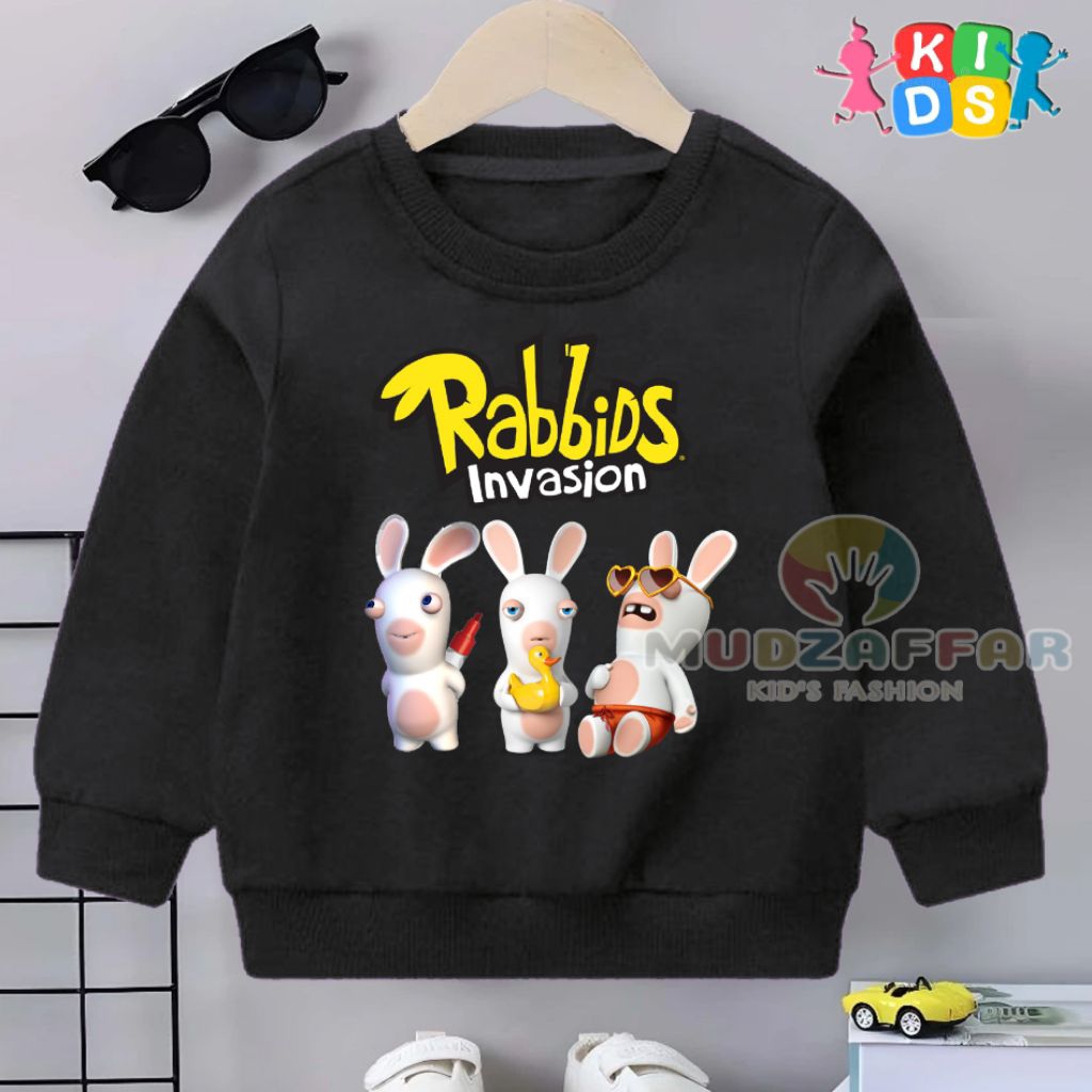 JAKET SWEATER ANAK RABBIDS INVASION CREWNECK ANAK RABBIDS INVASION