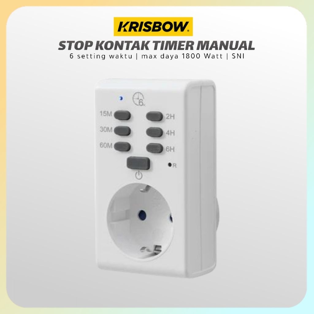 Stop Kontak Timer Manual GAO | Alat Pengatur Waktu Listrik | Stopkontak Timer | Colokan Listrik Time