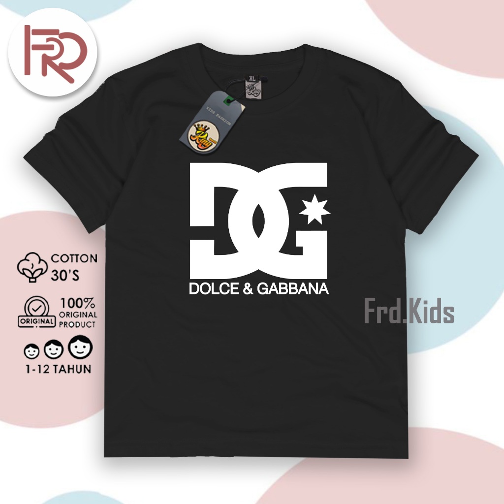 FRD.KIDS - Kaos Anak Laki Laki / Kaos Anak Perempuan / Kaos Branded Anak Katun CD 30s Umur 1-12 Tahu