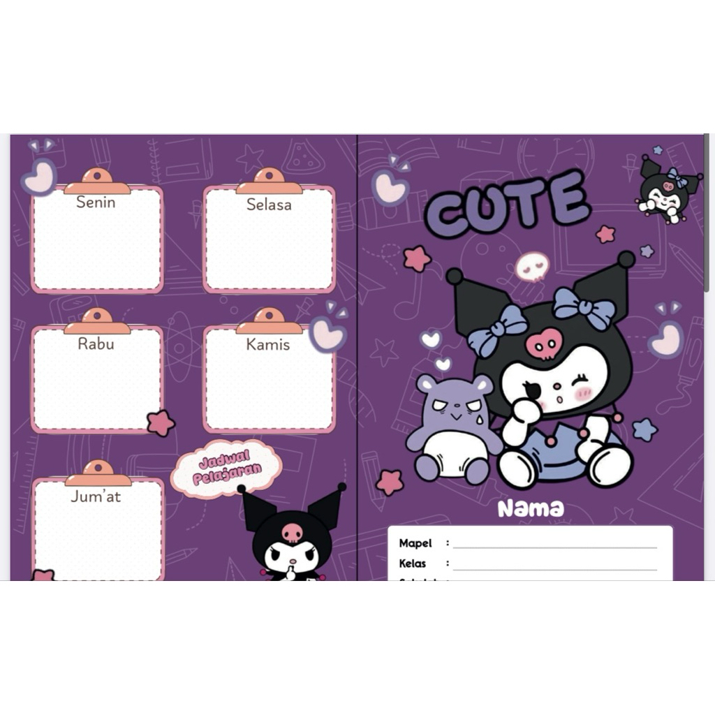 

BUKU CUSTOM | BUKU TULIS KUROMI | BUKU CINAMOROLL | BUKU POMPOMPURIN | BUKU TULIS | BUKU ANAK | BUKU SEKOLAH