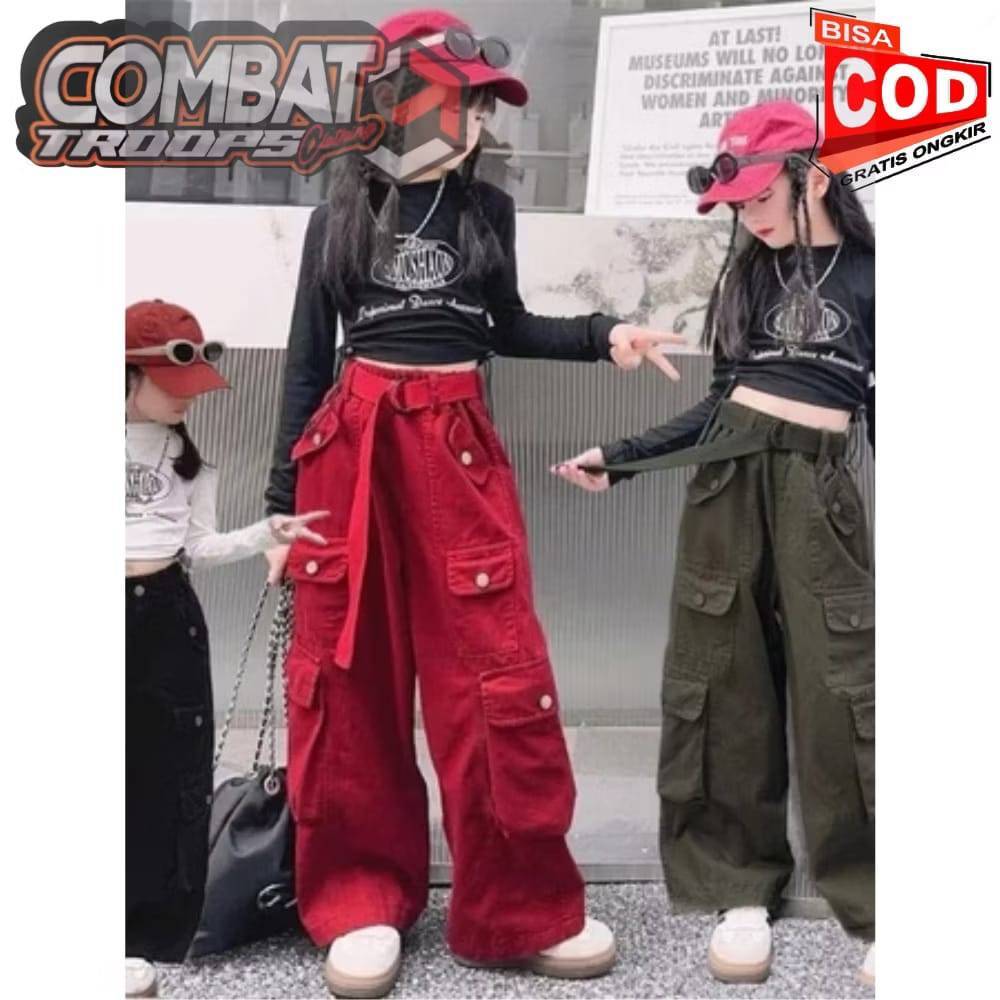 TERMURAH CELANA PANJANG ANAK PEREMPUAN CELANA KPOP ANAK PEREMPUAN CELANA CARGO ANAK PEREMPUAN CARGO 