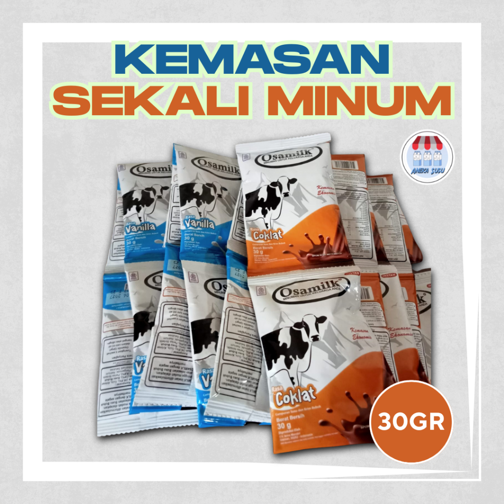 

[SACHET]-Susu Osamilk 30gr Cokelat Vanila
