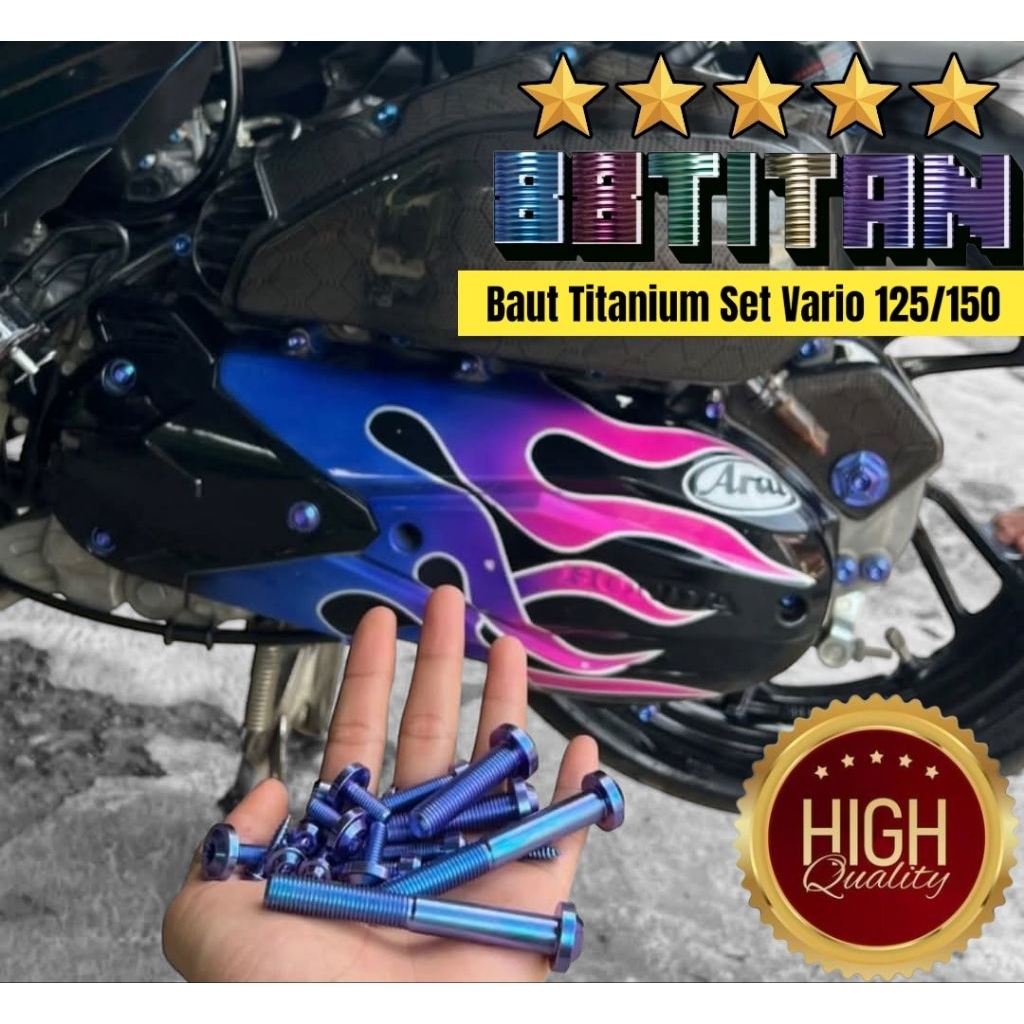 Vario, Baut Titanium Baut Set CVT Honda Vario 125 150