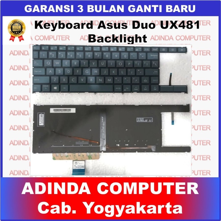 Keyboard Asus Zenbook Duo UX481 UX481FAY UX481FL UX481FLY Backlight
