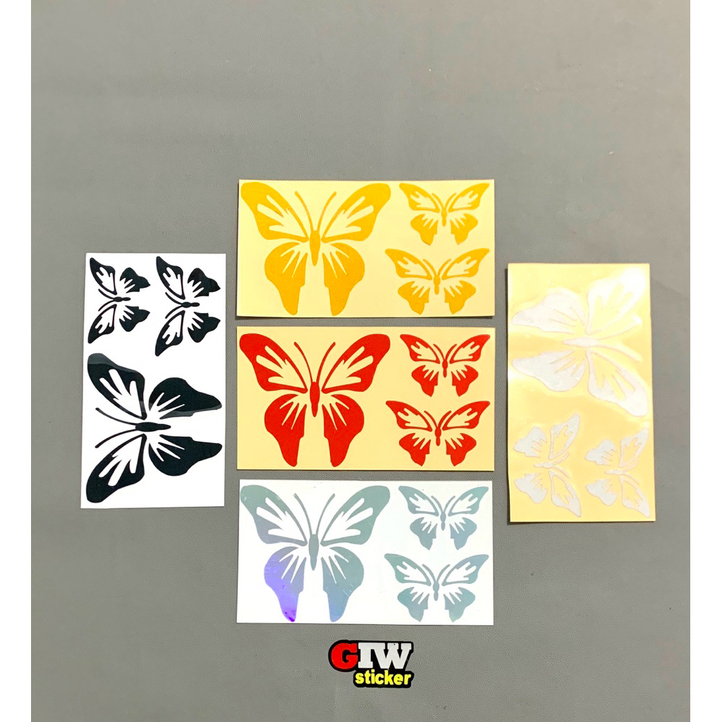 

stiker Sticker Kupu Kupu cutting