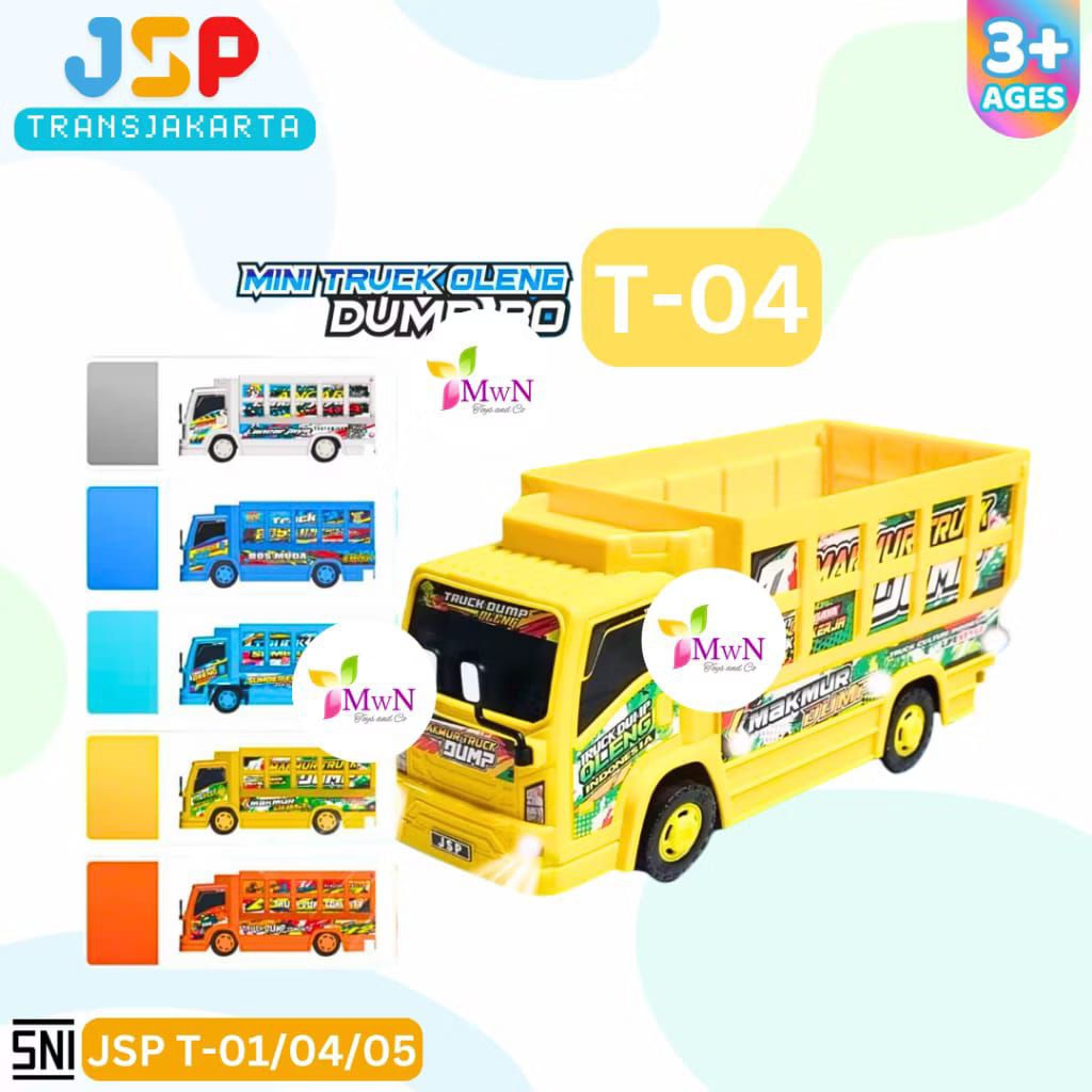 NEW  966 mainan anak mini truk oleng telolet basuri suara lampu JSP T-01 T-04 T-21