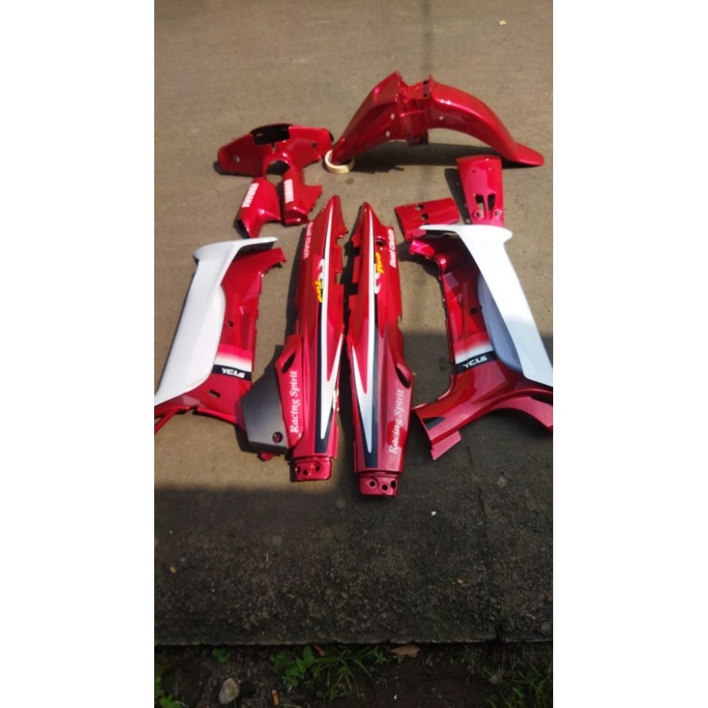 fullset body halus Yahama fizr ss two merah putih