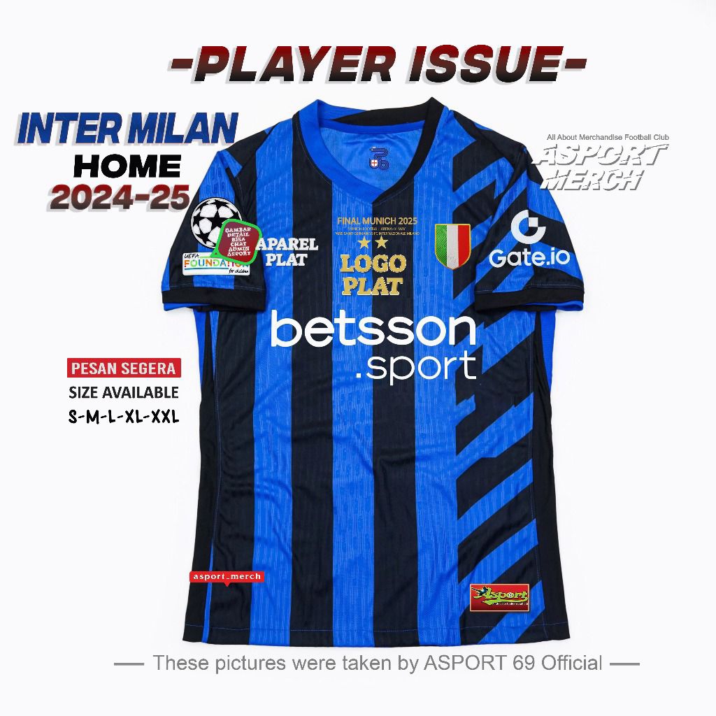 JERSEY INTER HOME 2024 2025 PLAYER ISSUE JERSI INTER HOME 24 25