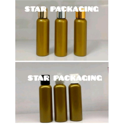 Botol 100ml Gold Botol Presstop 100ml Gold Botol BR 100ml Tutup Presstop Neck 24 Plastik