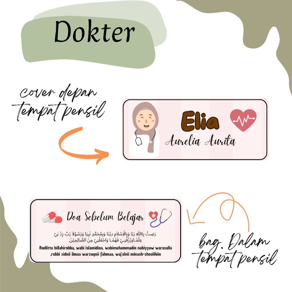 

tempat pensil dokter