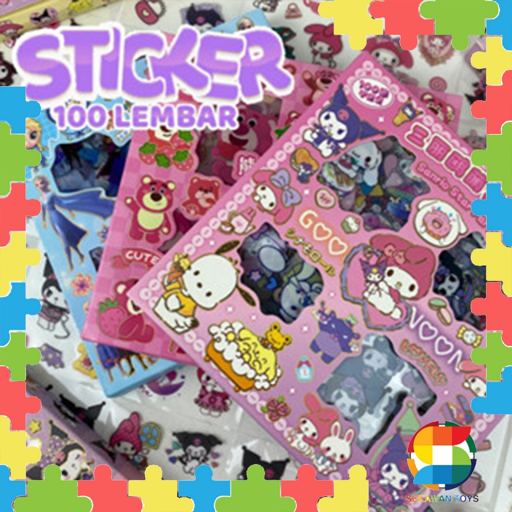 

Sticker Waterproof 100 Lembar/ Sticker DIY Aestethic Buku Diary CYD-A